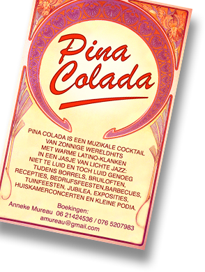 Jan Barten Conchita Barbe tijdens een optreden van Pina Colada